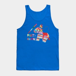 Mexican donkey colorful piñata i’d hit that cute funny design fiesta cinco de mayo Tank Top